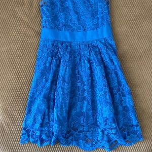 Like new blue lace dress.